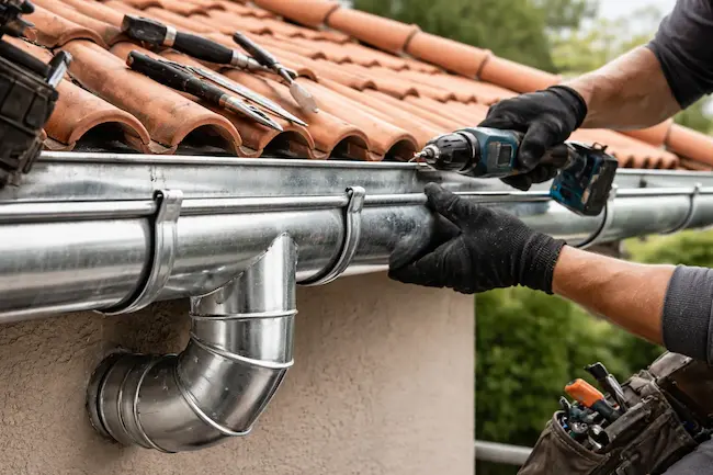 Zinguerie sur-mesure Pose de chéneaux et gouttières en zinc naturel à Orléans